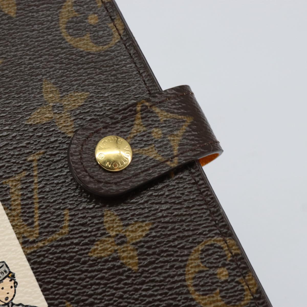 LOUIS VUITTON Groom Pageboy Agenda PM Day Planner Cover Jaune R20019 Auth BA8364