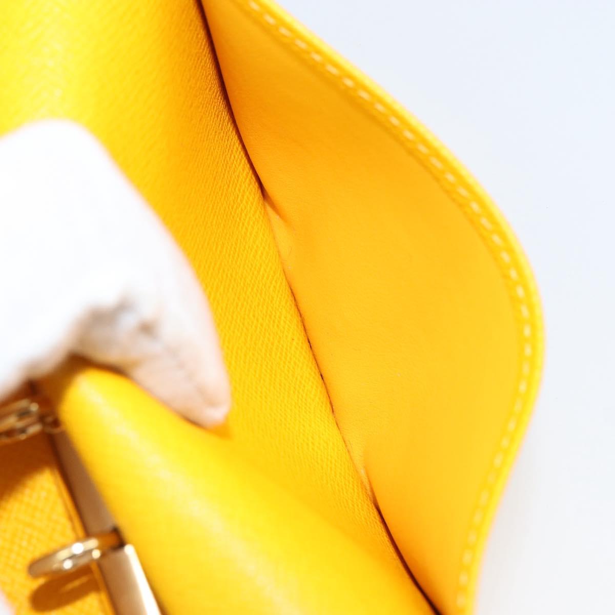 LOUIS VUITTON Groom Pageboy Agenda PM Day Planner Cover Jaune R20019 Auth BA8364