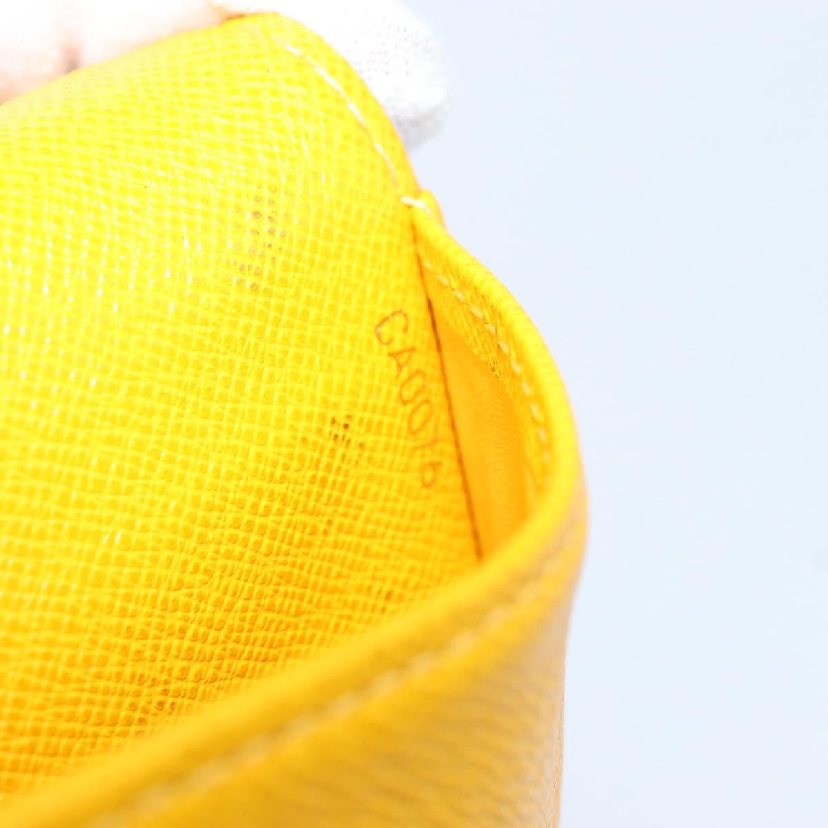 LOUIS VUITTON Groom Pageboy Agenda PM Day Planner Cover Jaune R20019 Auth BA8364