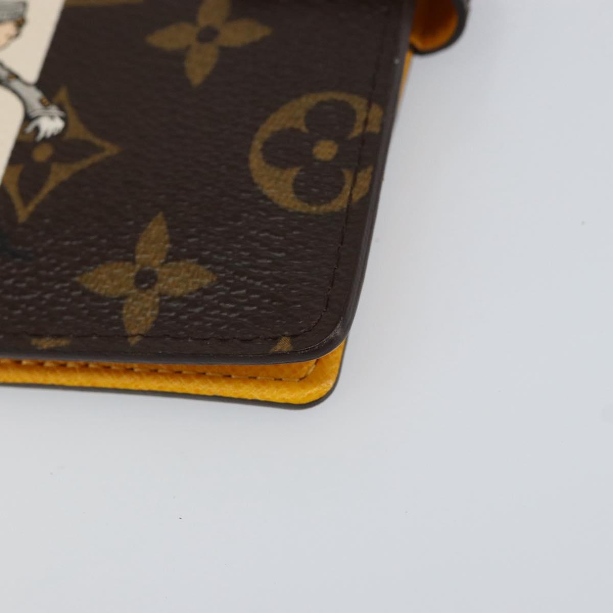 LOUIS VUITTON Groom Pageboy Agenda PM Day Planner Cover Jaune R20019 Auth BA8364