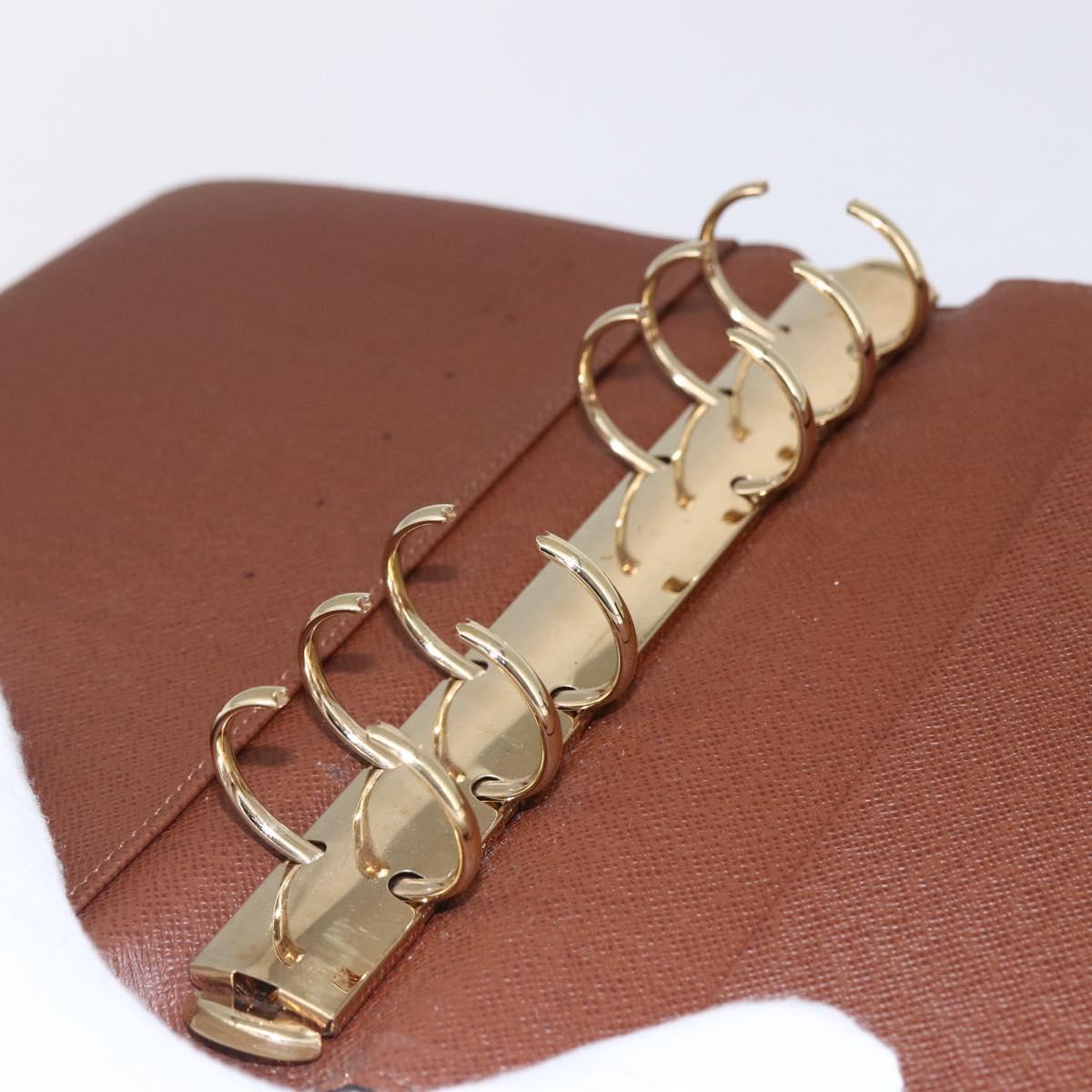 LOUIS VUITTON Monogram Agenda MM Day Planner Cover R20105 LV Auth BA8365