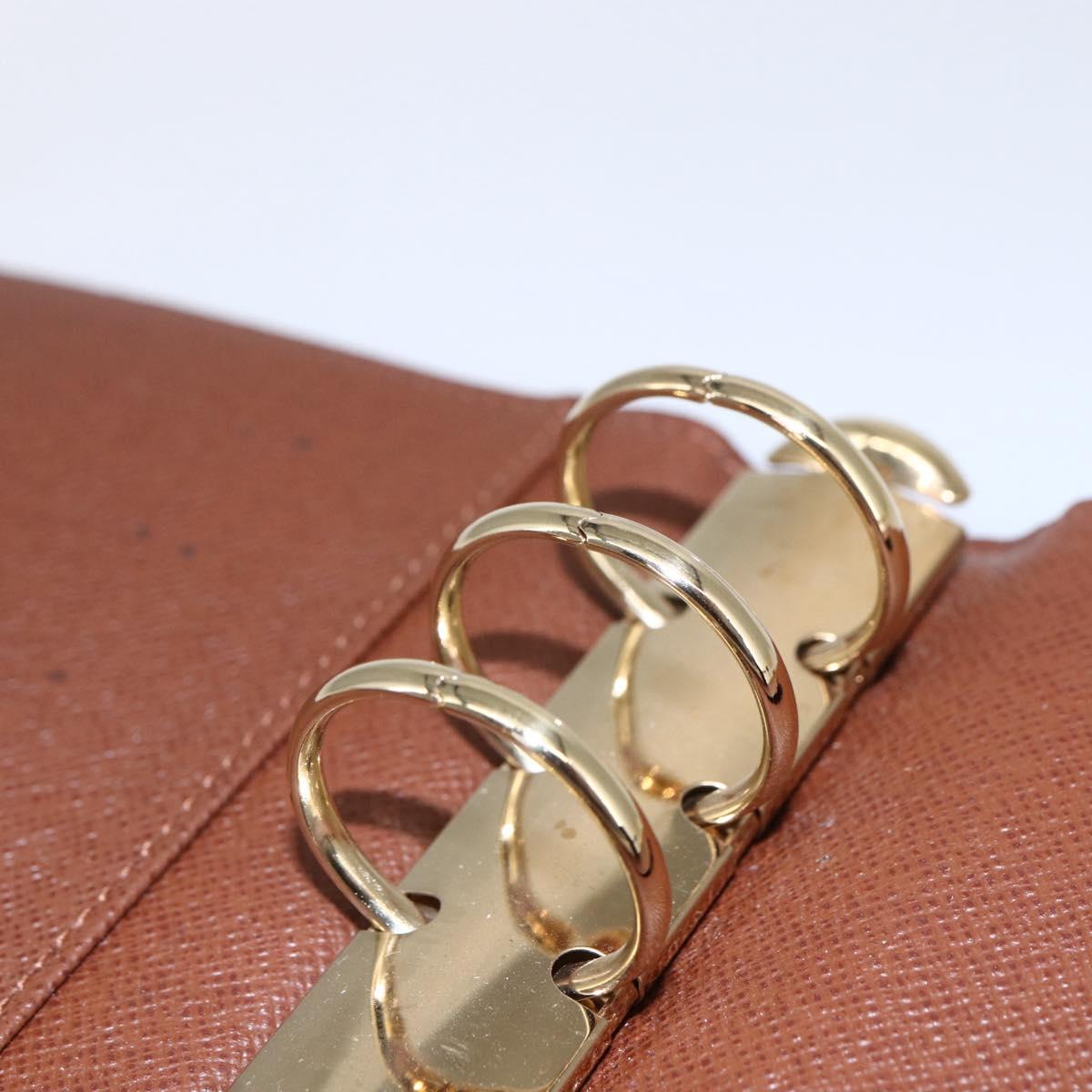 LOUIS VUITTON Monogram Agenda MM Day Planner Cover R20105 LV Auth BA8365