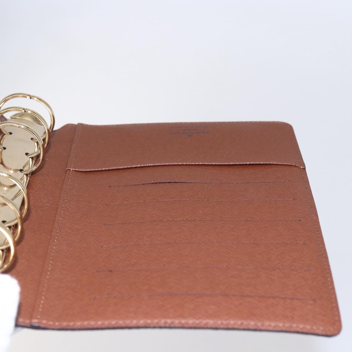 LOUIS VUITTON Monogram Agenda MM Day Planner Cover R20105 LV Auth BA8365