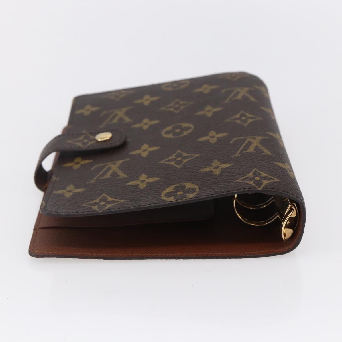 LOUIS VUITTON Monogram Agenda MM Day Planner Cover R20105 LV Auth BA8365