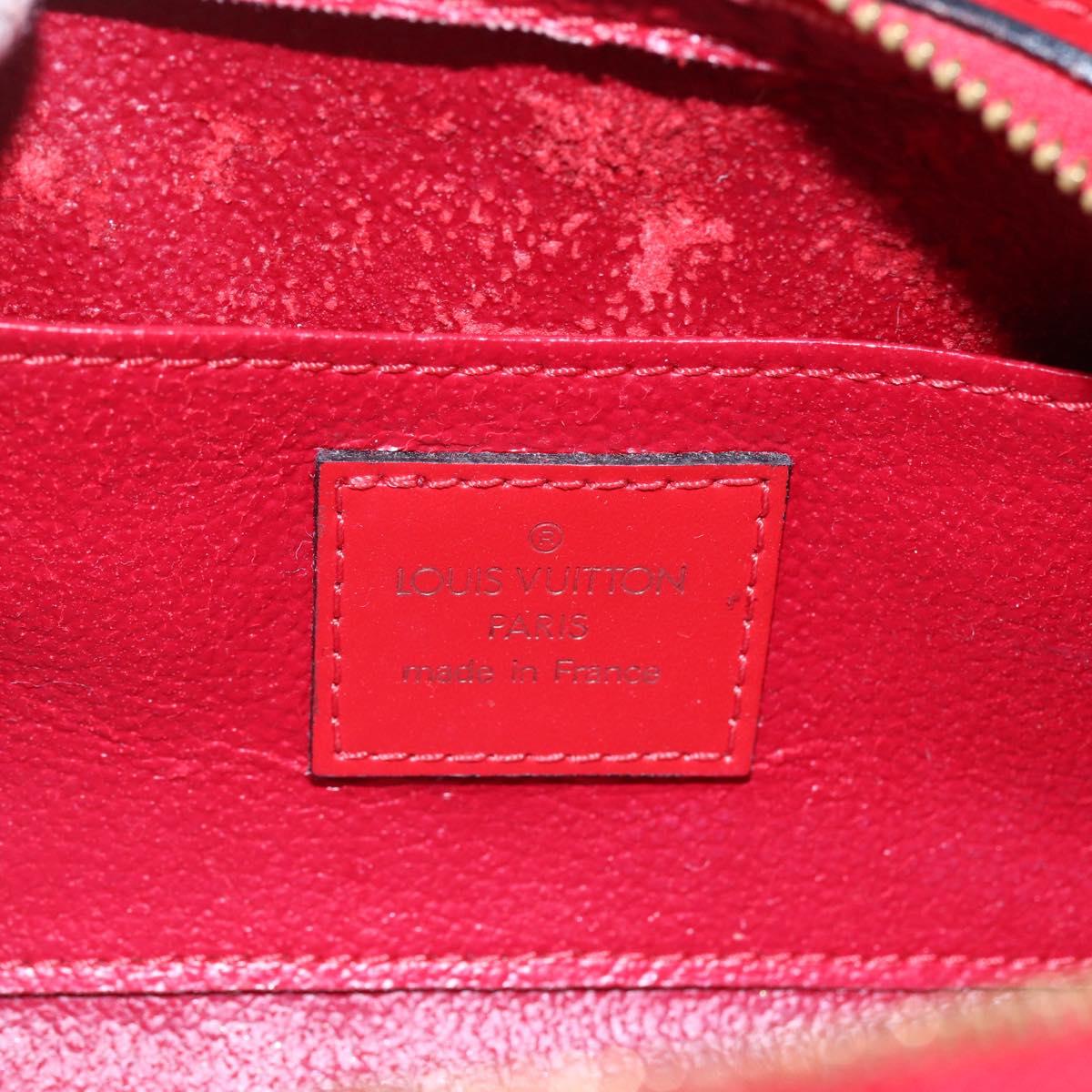 LOUIS VUITTON Epi Dauphine PM Pouch Castilian Red M48447 LV Auth BA8366
