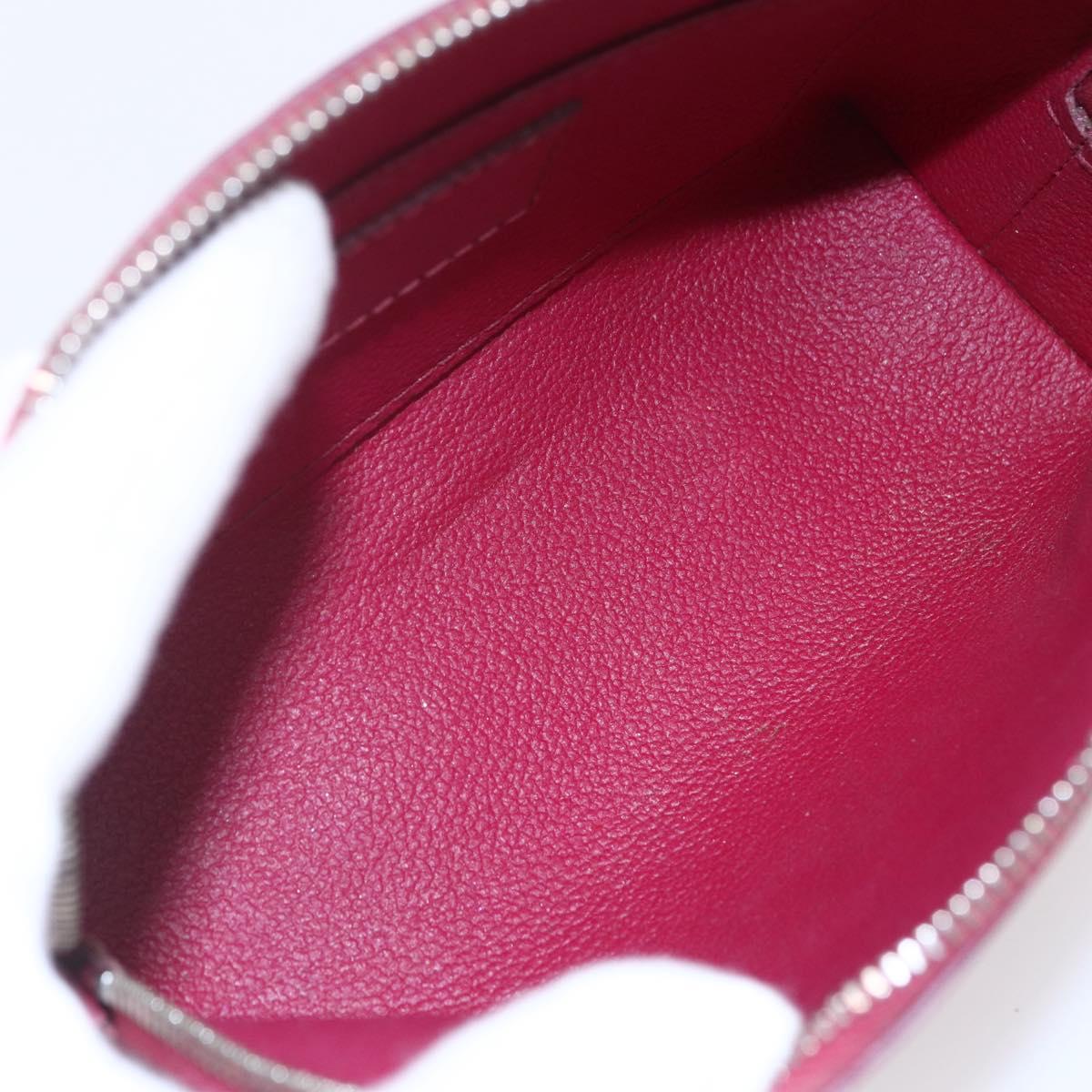 LOUIS VUITTON Epi Pochette Cosmetic PM Pouch Wine Red Grenard LV Auth BA8368