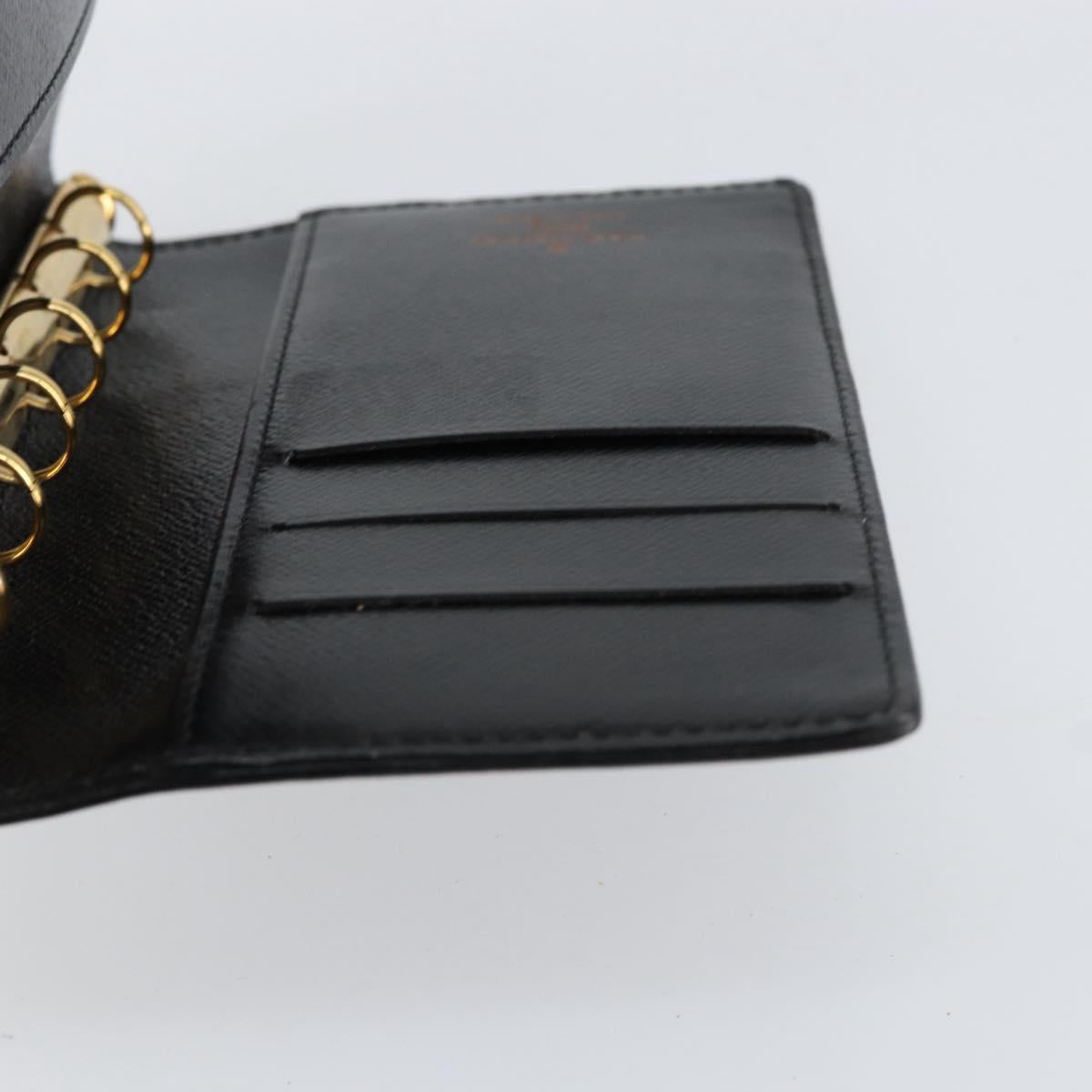 LOUIS VUITTON Epi Agenda PM Day Planner Cover Black R20052 LV Auth BA8369