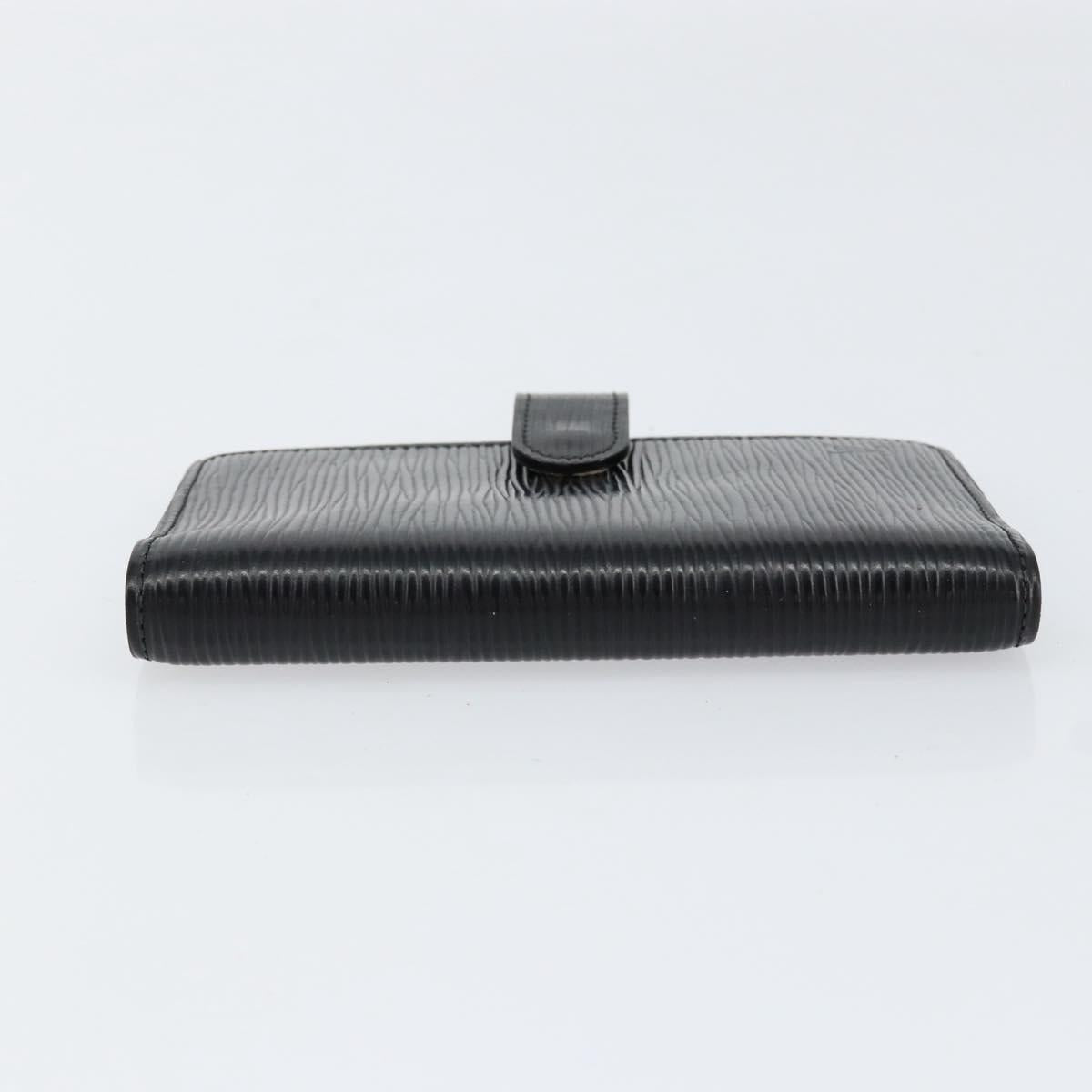 LOUIS VUITTON Epi Agenda PM Day Planner Cover Black R20052 LV Auth BA8369