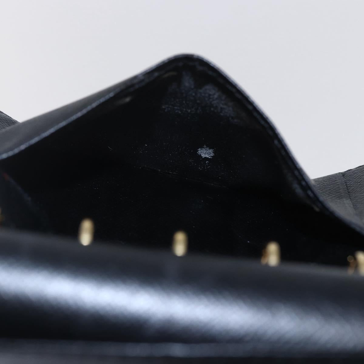 LOUIS VUITTON Epi Agenda PM Day Planner Cover Black R20052 LV Auth BA8370