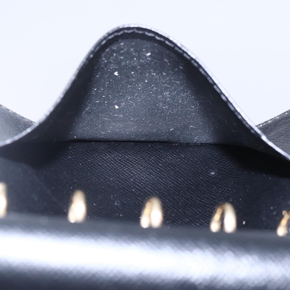 LOUIS VUITTON Epi Agenda PM Day Planner Cover Black R20052 LV Auth BA8370