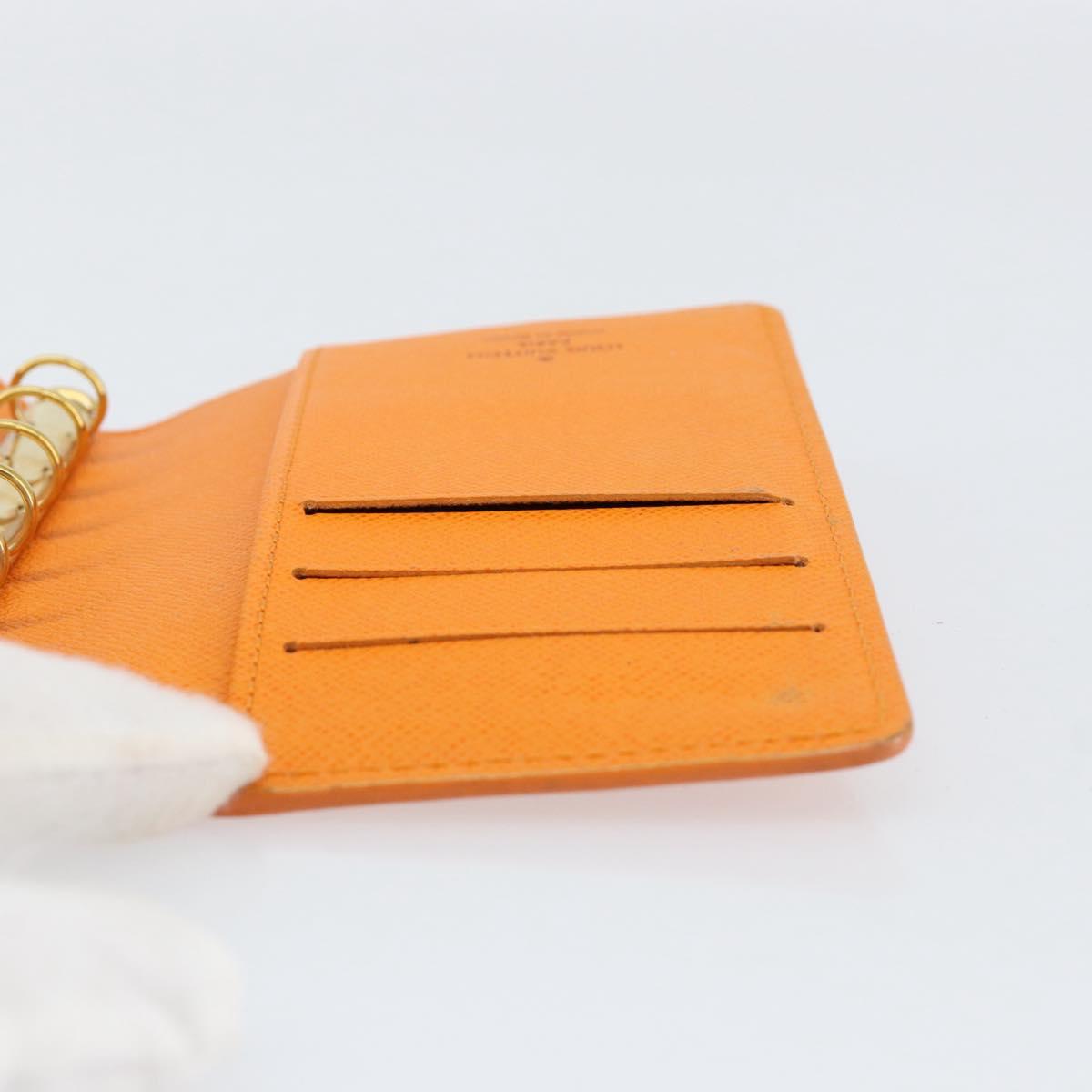 LOUIS VUITTON Epi Agenda PM Day Planner Cover Orange Mandarin R2005H Auth BA8371