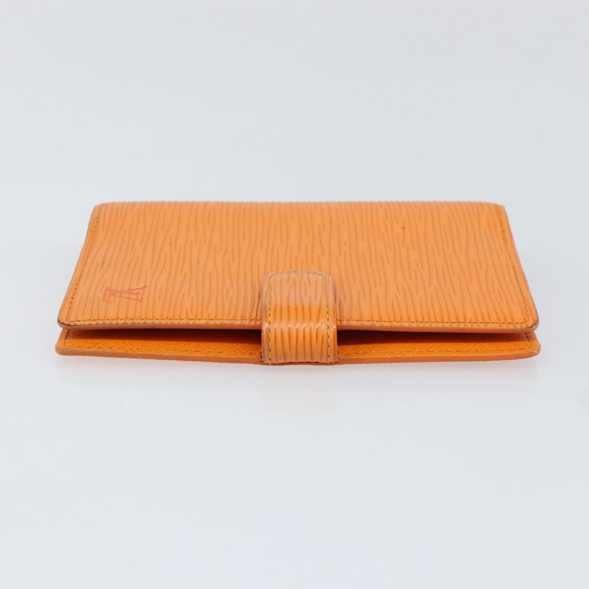 LOUIS VUITTON Epi Agenda PM Day Planner Cover Orange Mandarin R2005H Auth BA8371