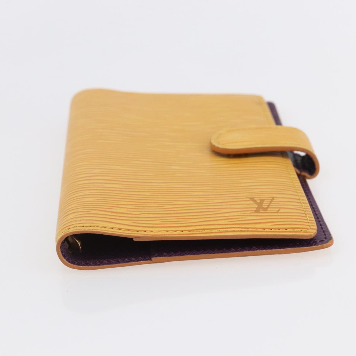 LOUIS VUITTON Epi Agenda PM Day Planner Cover Yellow R20059 LV Auth BA8372
