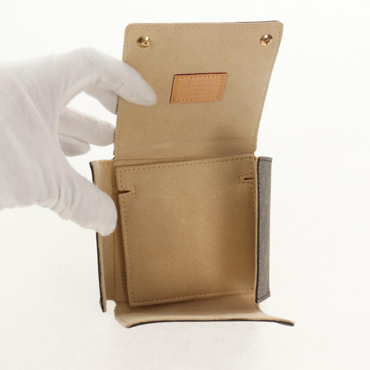 LOUIS VUITTON Monogram Jewelry case Jewelry Box LV Auth BA8373V