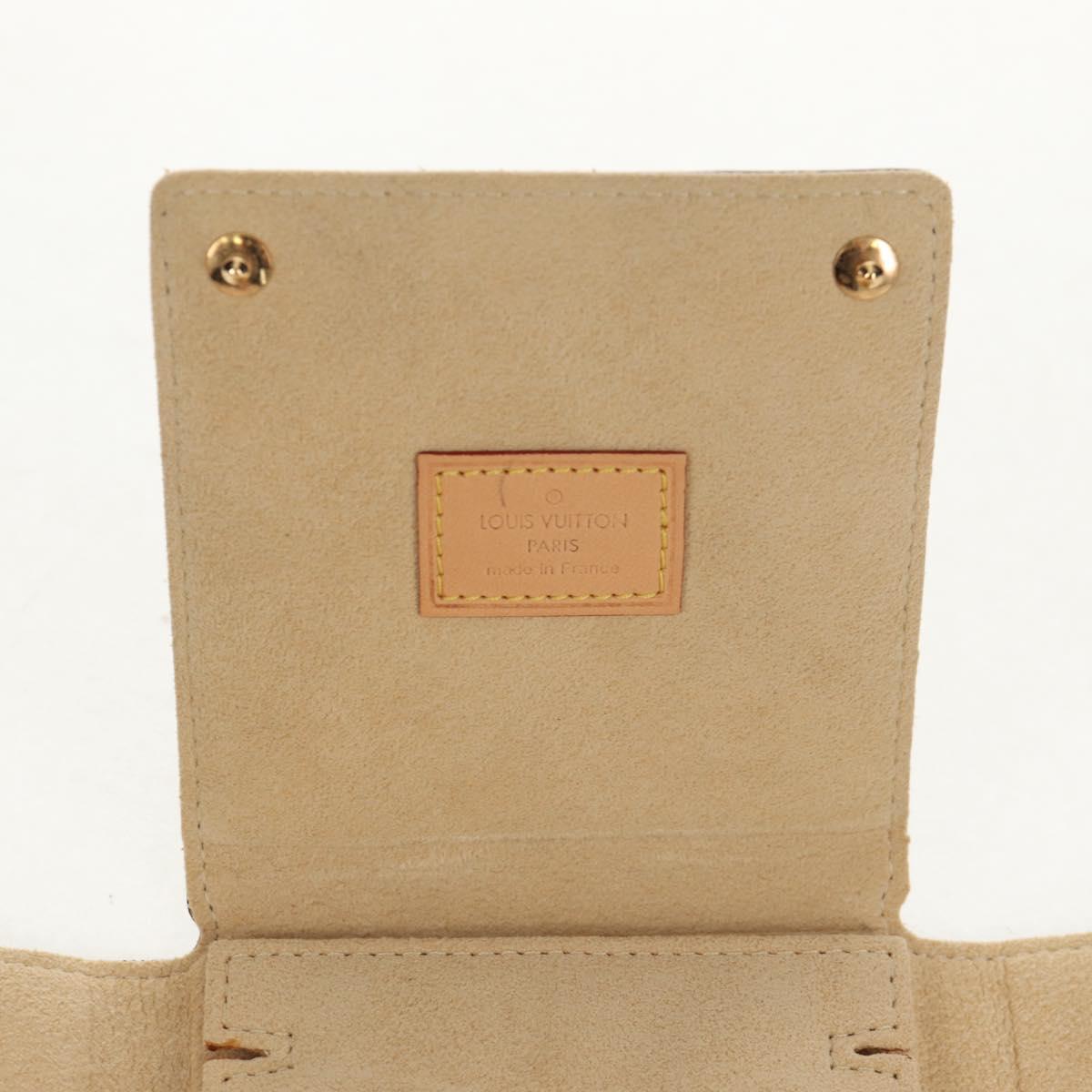LOUIS VUITTON Monogram Jewelry case Jewelry Box LV Auth BA8373V