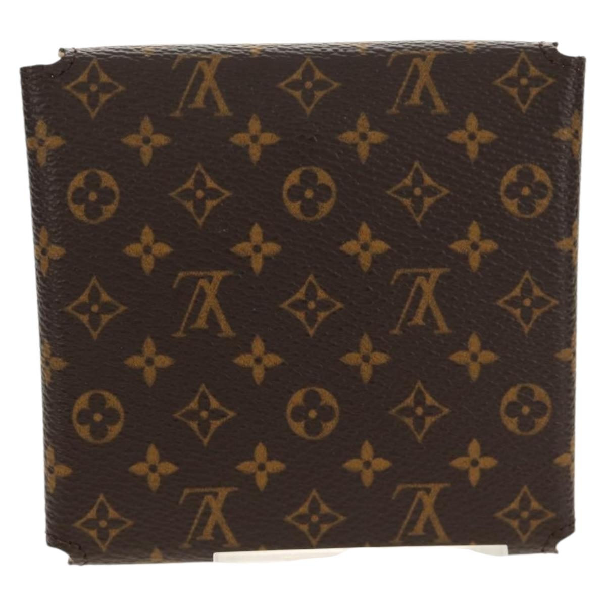 LOUIS VUITTON Monogram Jewelry case Jewelry Box LV Auth BA8373V