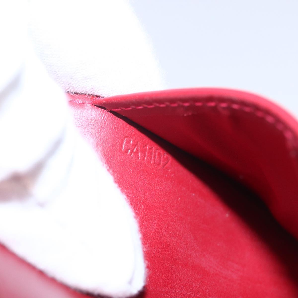 LOUIS VUITTON Vernis Agenda PM Day Planner Cover Rouge R21003 LV Auth BA8376