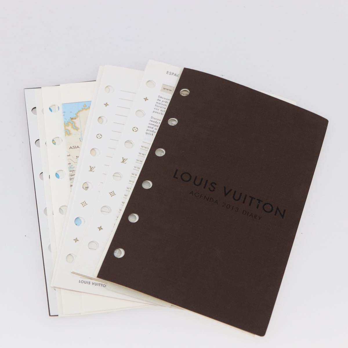 LOUIS VUITTON Vernis Agenda PM Day Planner Cover Rouge R21003 LV Auth BA8376