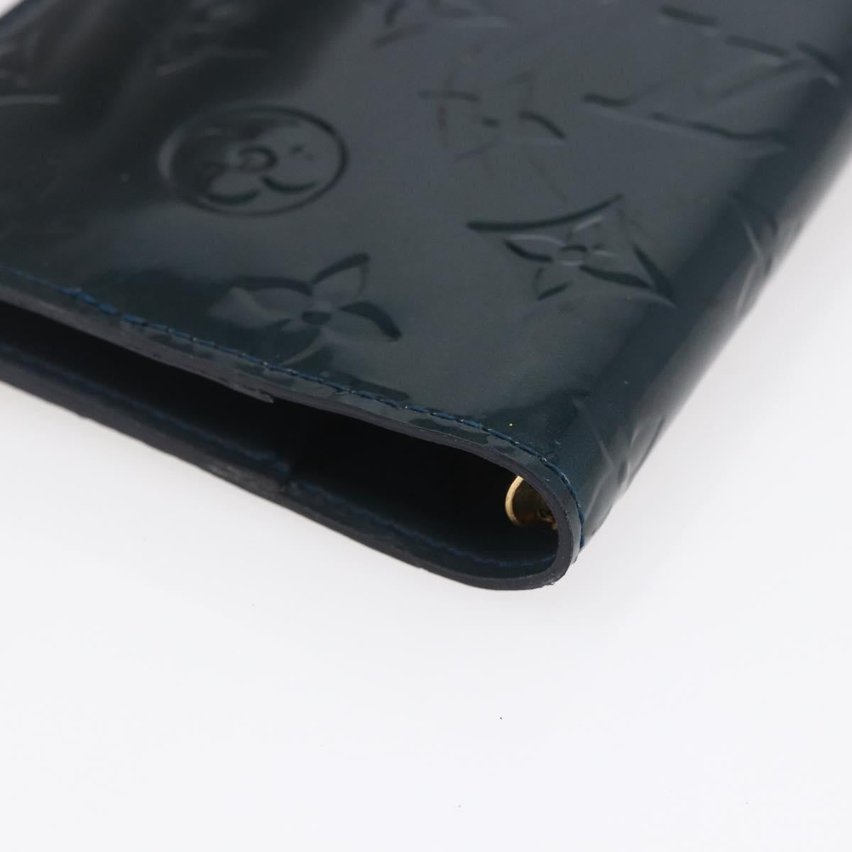 LOUIS VUITTON Vernis Agenda PM Day Planner Cover Bruny R21061 LV Auth BA8377
