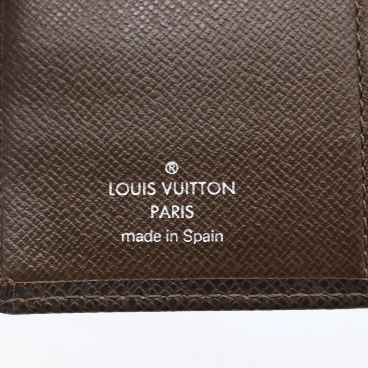 LOUIS VUITTON Taiga Agenda PM Day Planner Cover Grizzly R20434 LV Auth BA8378