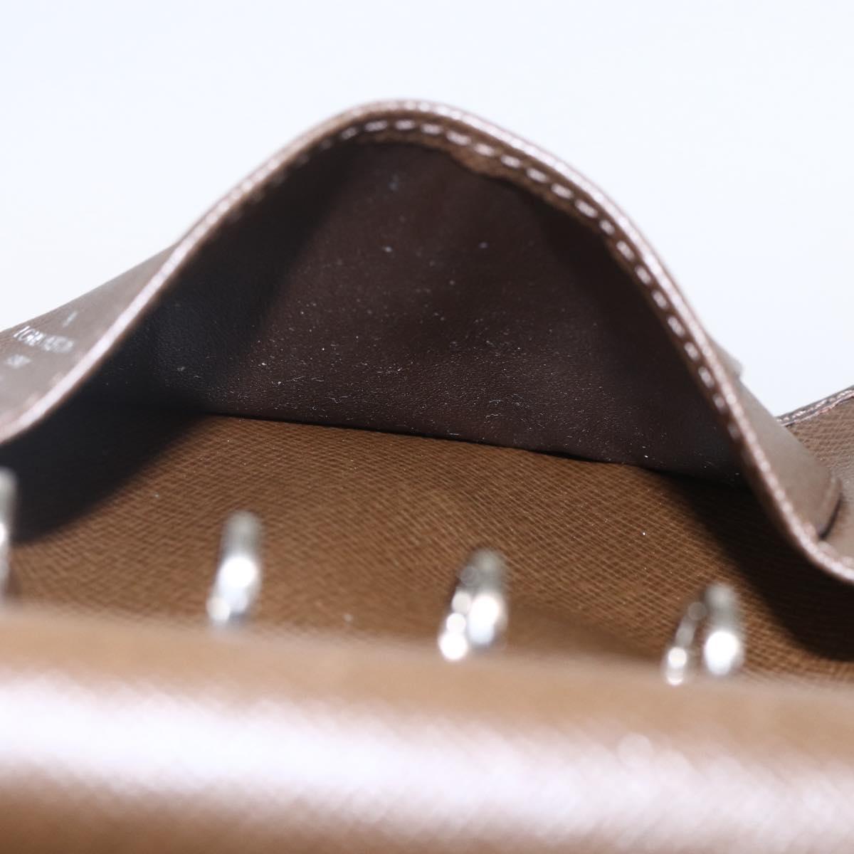 LOUIS VUITTON Taiga Agenda PM Day Planner Cover Grizzly R20434 LV Auth BA8378