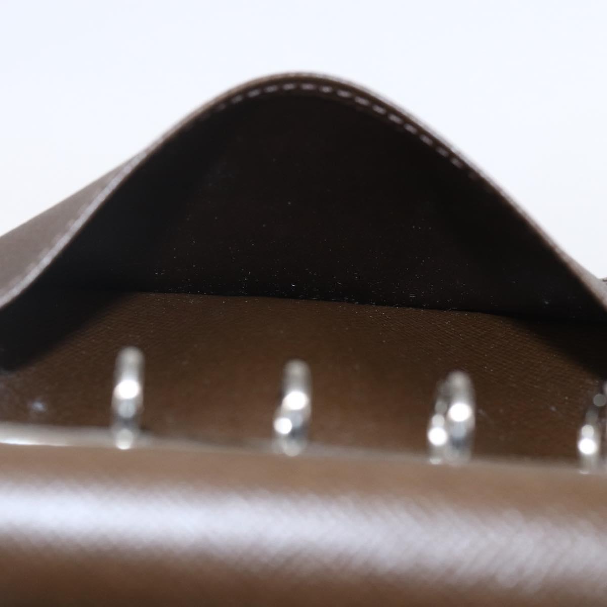 LOUIS VUITTON Taiga Agenda PM Day Planner Cover Grizzly R20434 LV Auth BA8378