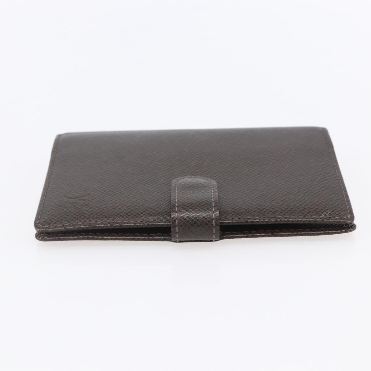 LOUIS VUITTON Taiga Agenda PM Day Planner Cover Grizzly R20434 LV Auth BA8378