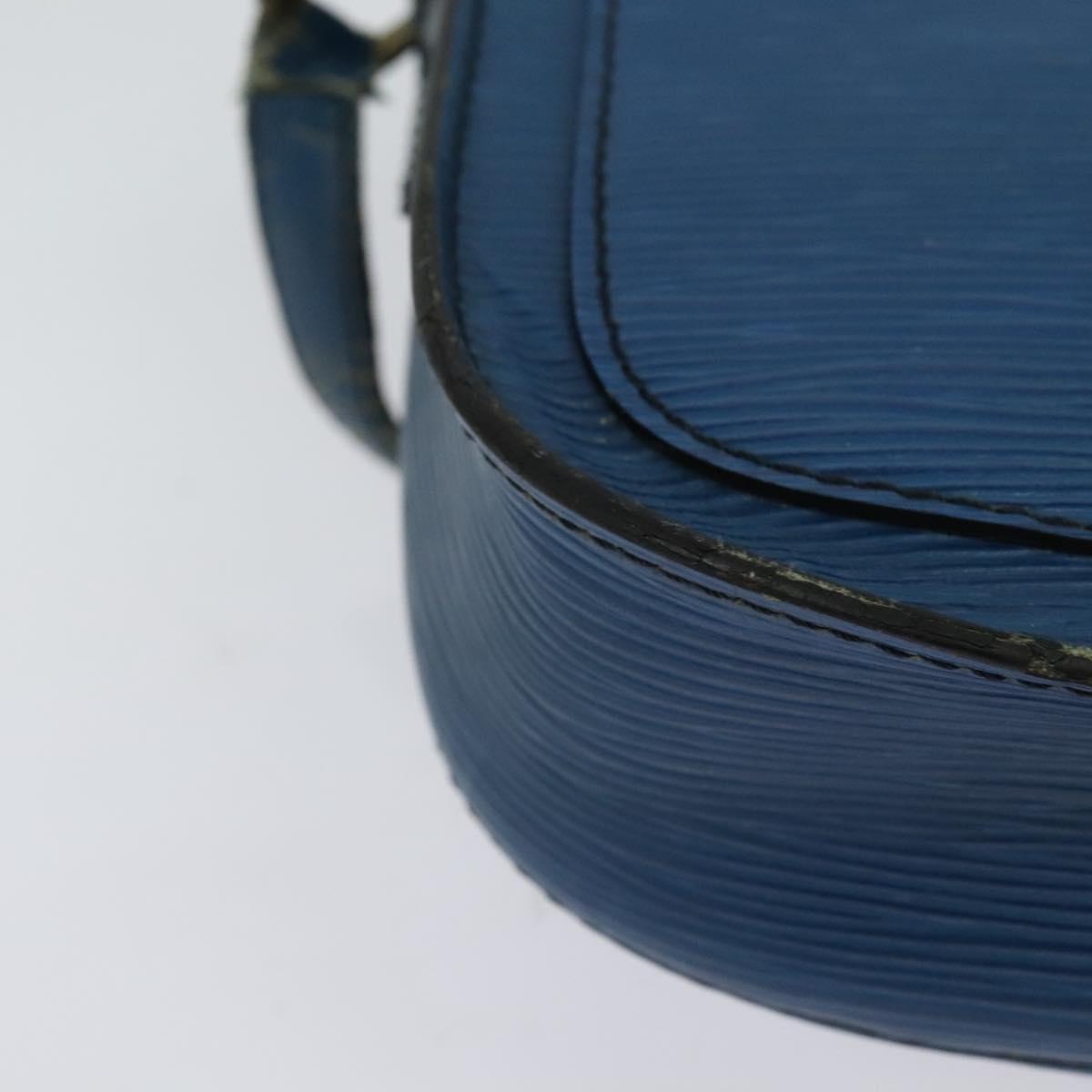 LOUIS VUITTON Epi Saint Cloud PM Shoulder Bag Blue M52195 LV Auth BA838