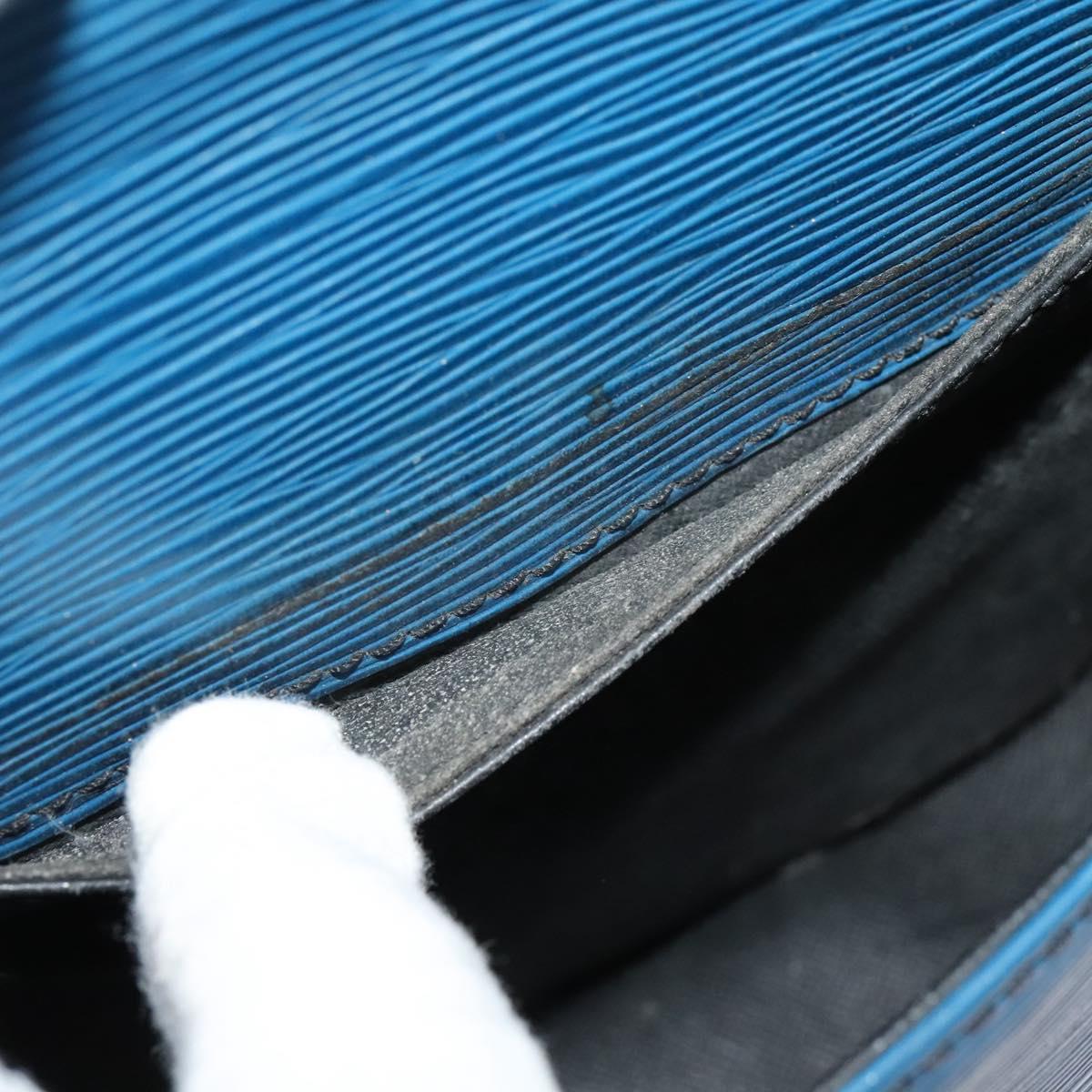 LOUIS VUITTON Epi Saint Cloud PM Shoulder Bag Blue M52195 LV Auth BA838