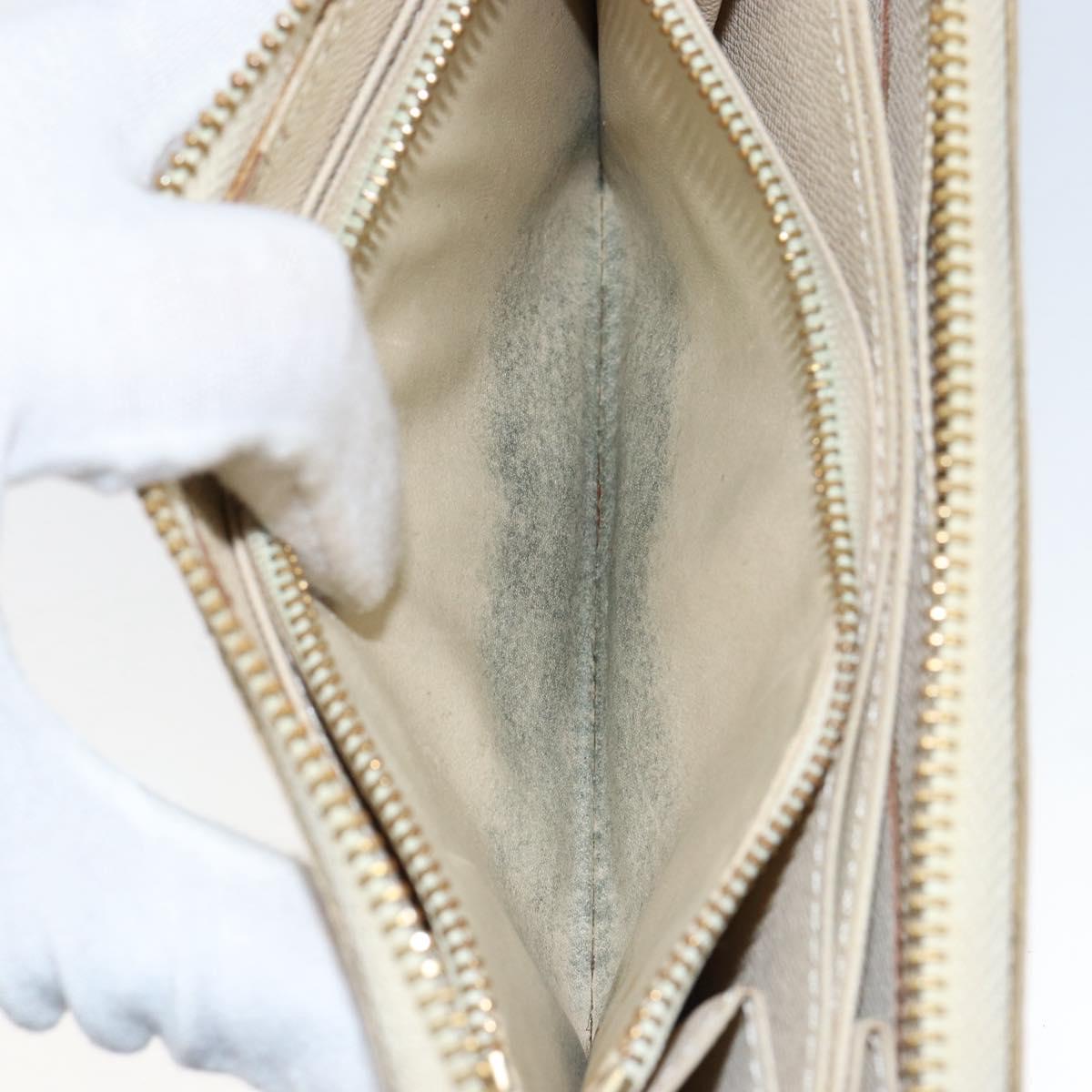 LOUIS VUITTON Damier Azur Zippy Wallet Long Wallet N60019 LV Auth BA8381