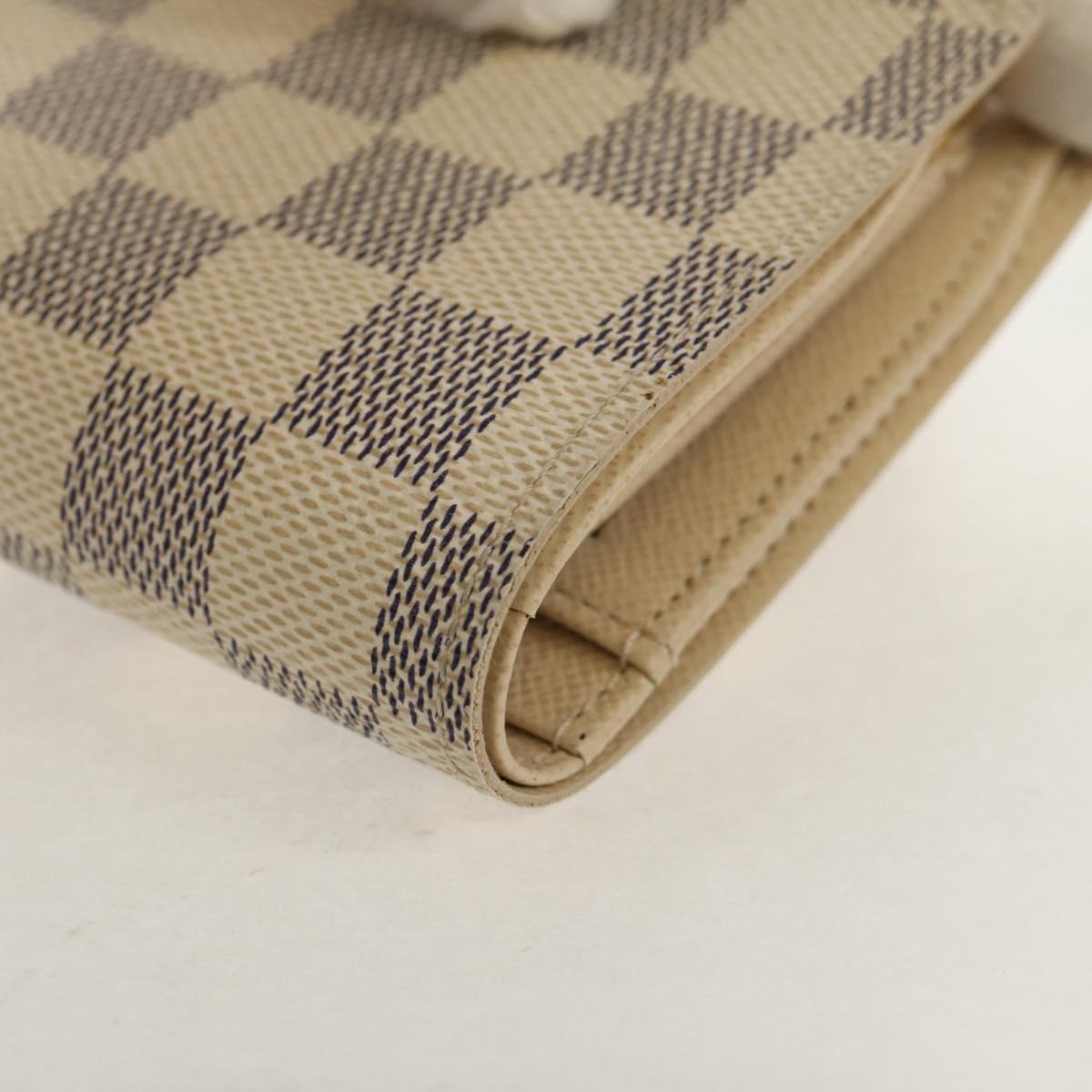 LOUIS VUITTON Damier Azur Portefeuille Viennois Wallet N61676 LV Auth BA8382V