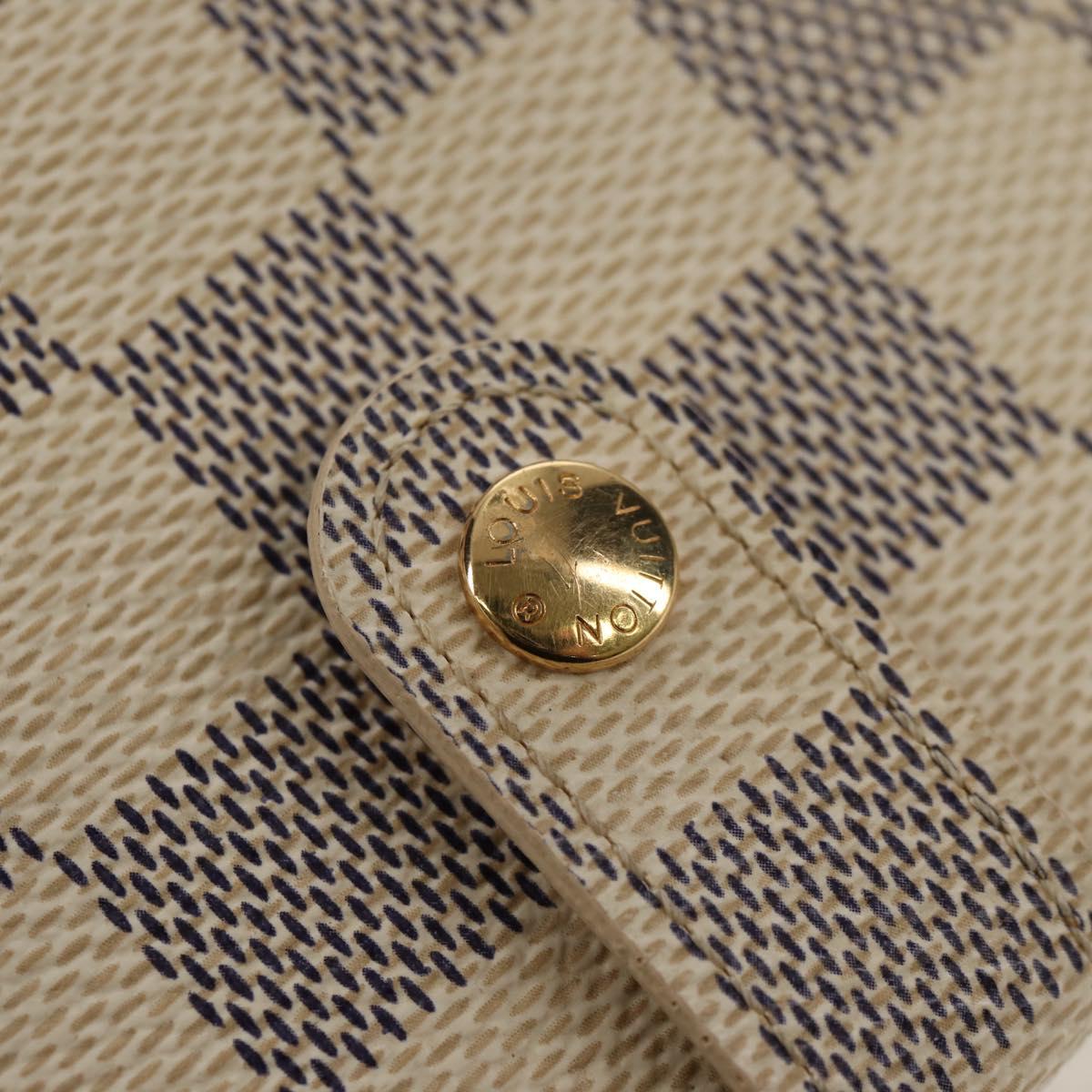 LOUIS VUITTON Damier Azur Portefeuille Viennois Wallet N61676 LV Auth BA8382V