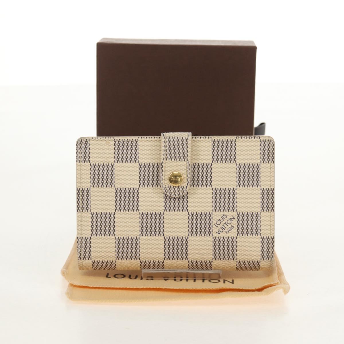 LOUIS VUITTON Damier Azur Portefeuille Viennois Wallet N61676 LV Auth BA8382V
