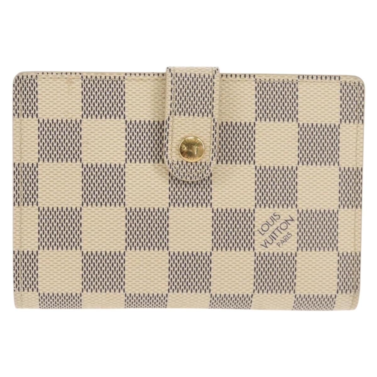 LOUIS VUITTON Damier Azur Portefeuille Viennois Wallet N61676 LV Auth BA8382V