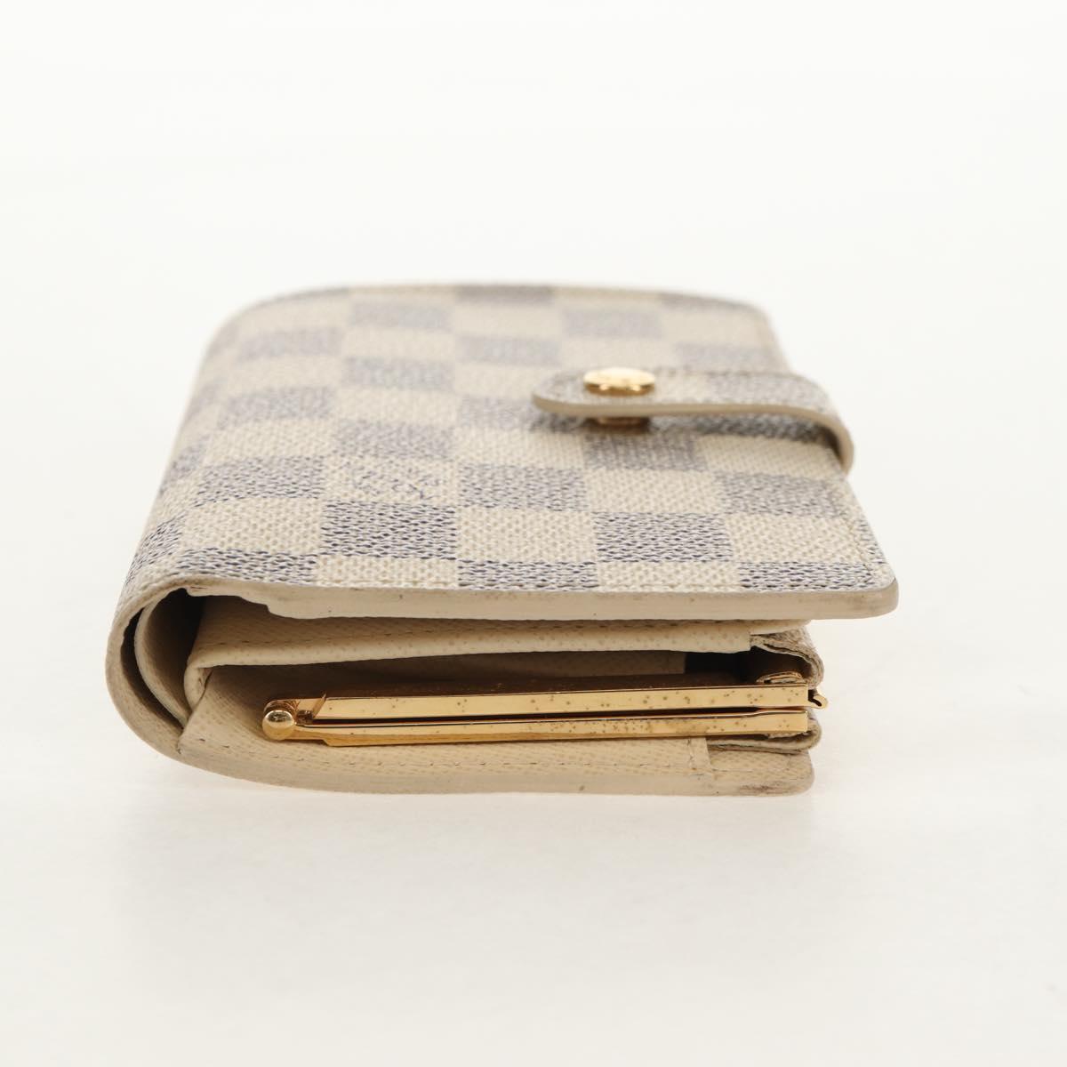 LOUIS VUITTON Damier Azur Portefeuille Viennois Wallet N61676 LV Auth BA8382V