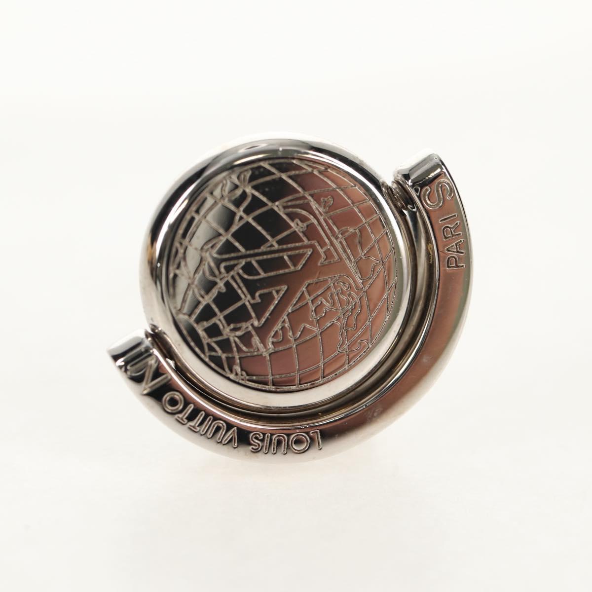 LOUIS VUITTON Damier Ebene Cuff Case Set Cuffs Silver LV Auth BA8383V