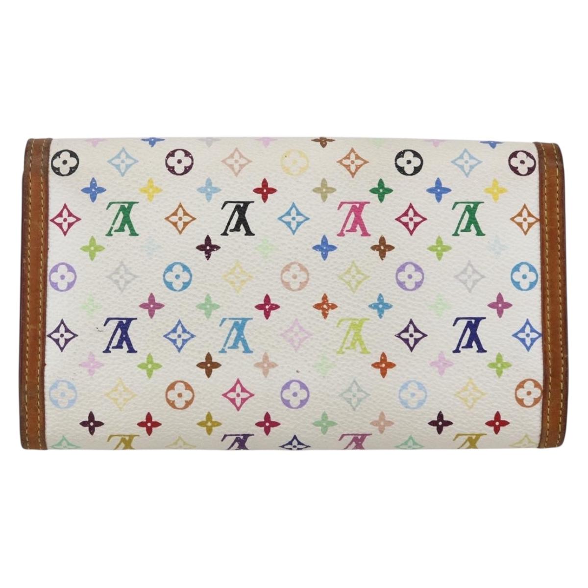 LOUIS VUITTON Multicolor Porte Tresor International Wallet M92659 Auth BA8384