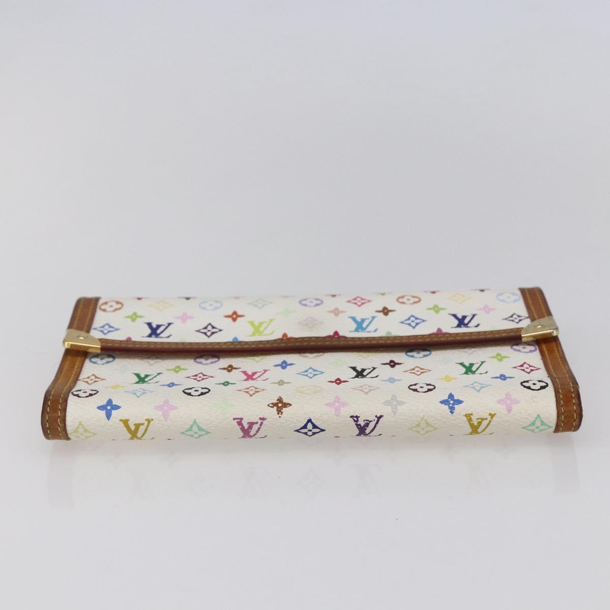 LOUIS VUITTON Multicolor Porte Tresor International Wallet M92659 Auth BA8384