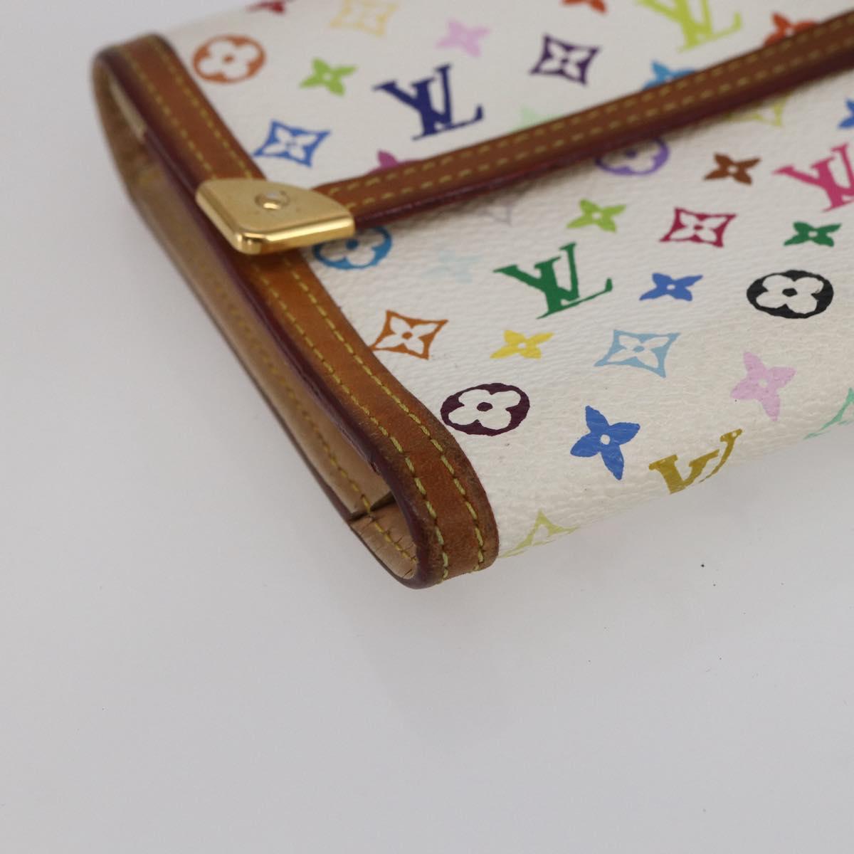 LOUIS VUITTON Multicolor Porte Tresor International Wallet M92659 Auth BA8384