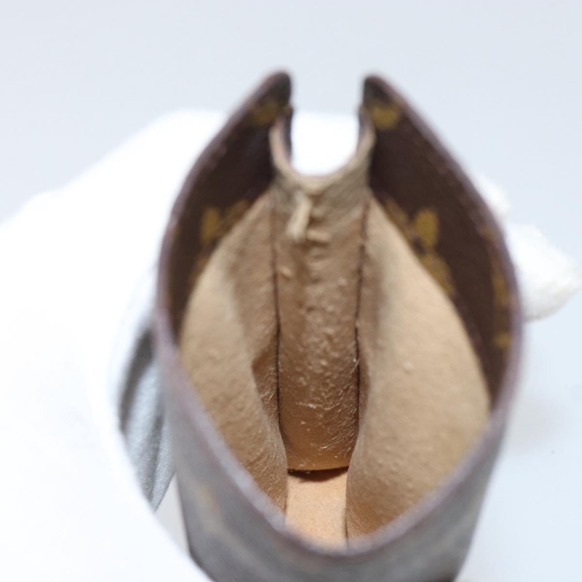 LOUIS VUITTON Monogram Etui Lunette Simple Glasses Case LV Auth BA8386