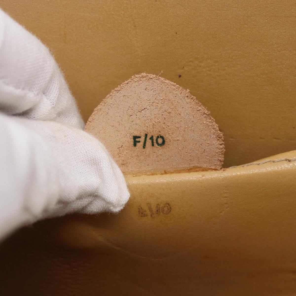 CELINE Macadam Canvas Shoulder Bag PVC Leather Brown Gold Auth BA8389