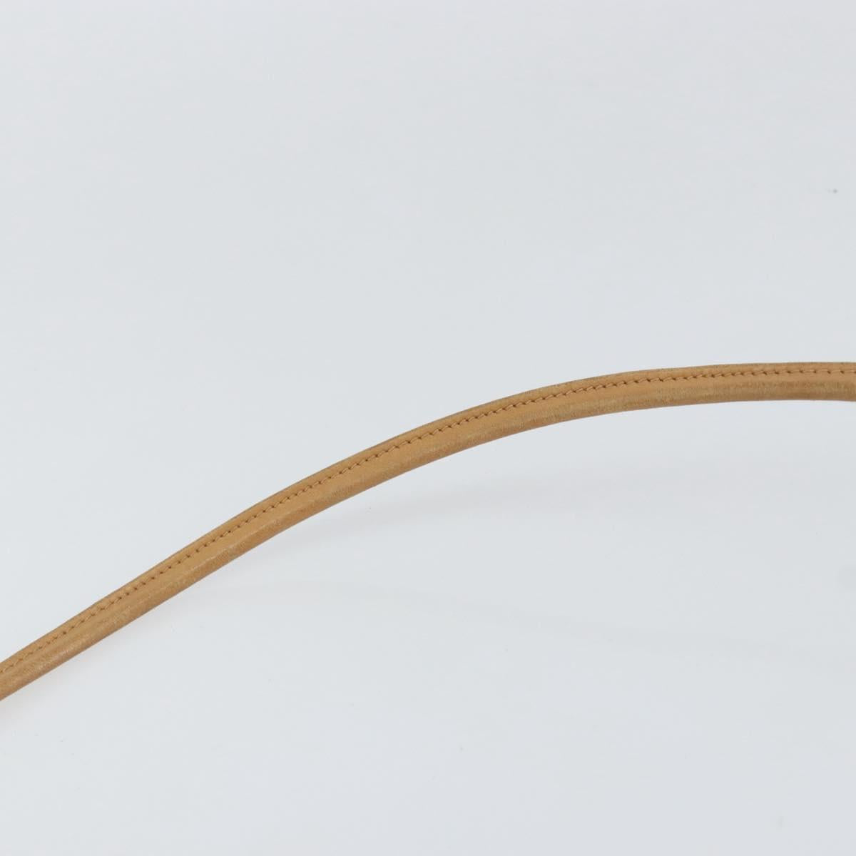 CELINE Macadam Canvas Shoulder Bag PVC Leather Brown Gold Auth BA8390