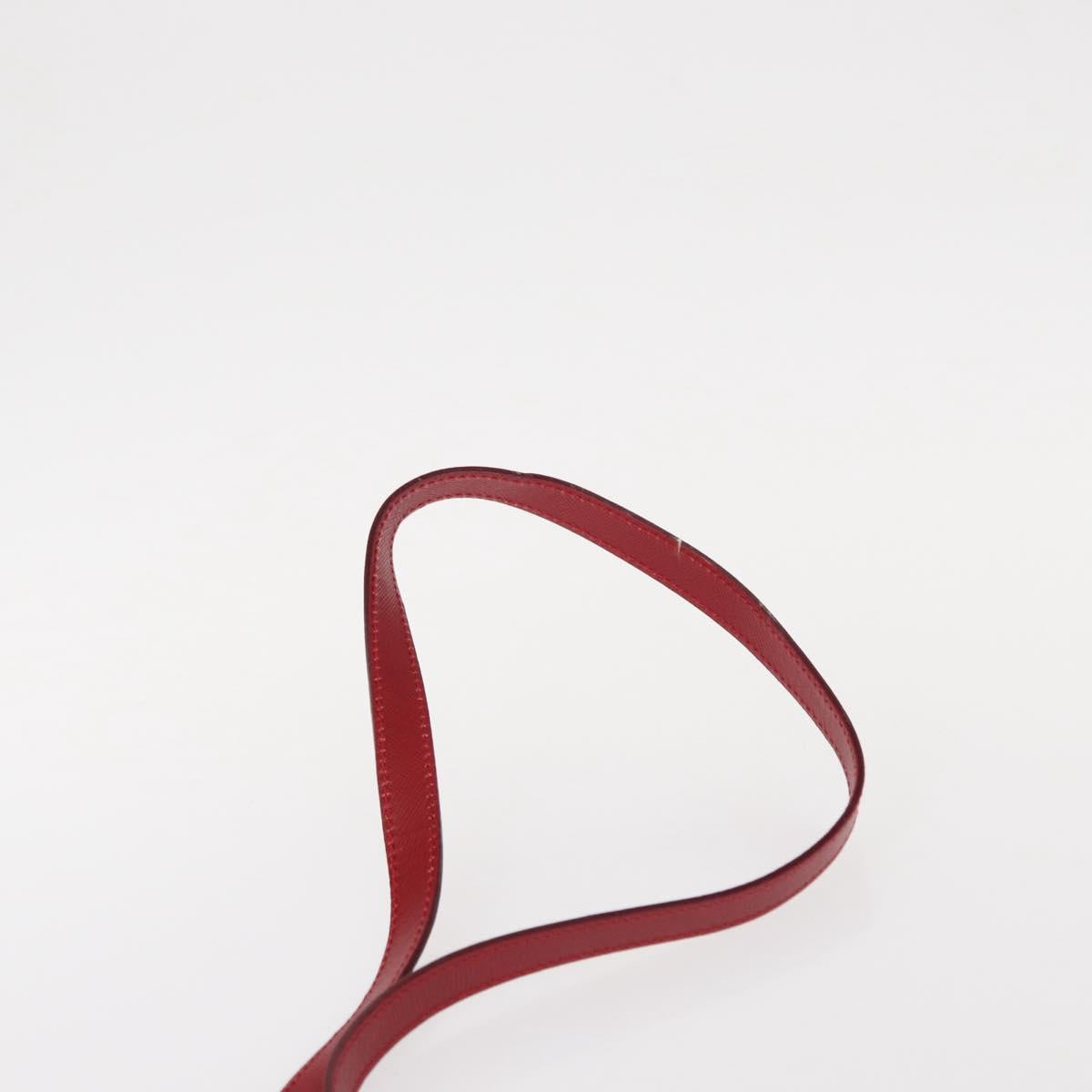 Salvatore Ferragamo Gancini Hand Bag Leather 2way Red Gold Auth BA8396