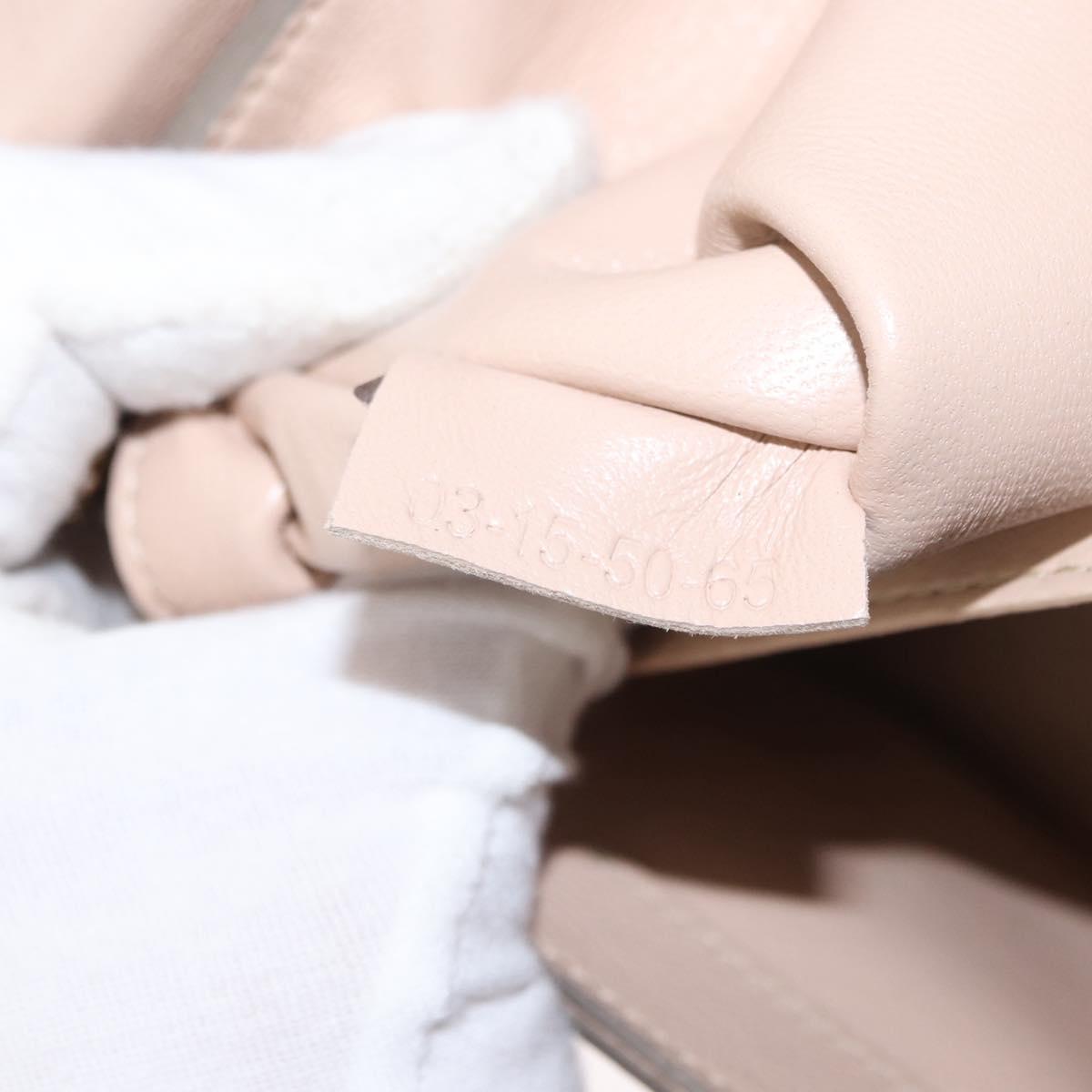 Chloe Chain Shoulder Bag Leather Pink Gold Auth BA8401