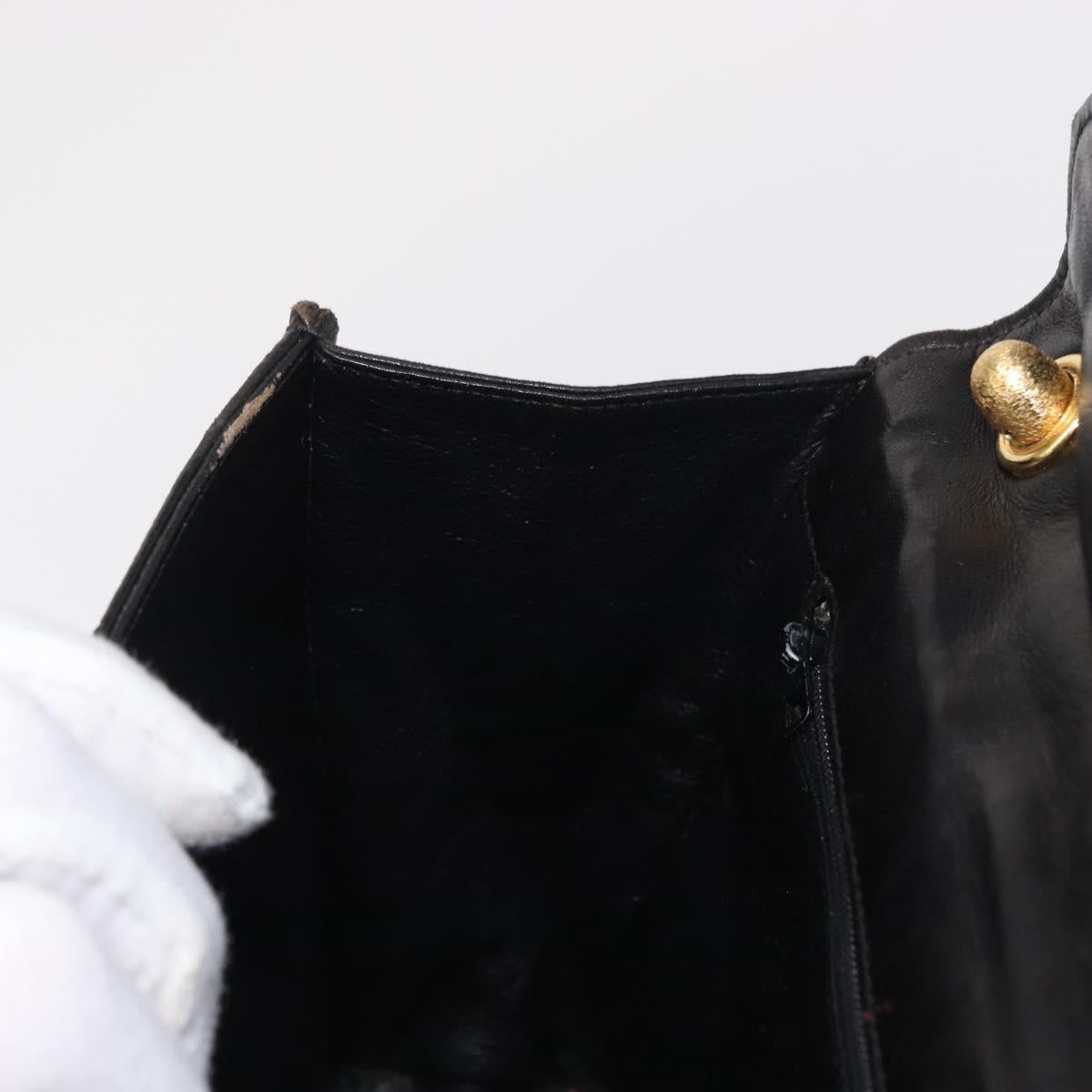CHANEL Matelasse Shoulder Bag Lamb Skin Brown Gold CC Auth BA8409