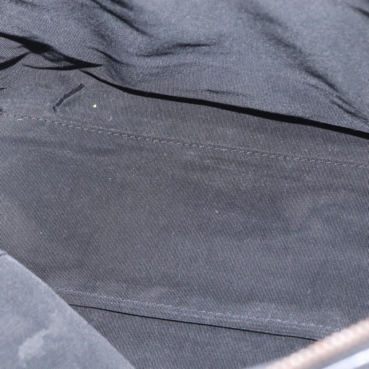 CHANEL Wild stitch Hand Bag Lamb Skin Black CC Auth BA8410