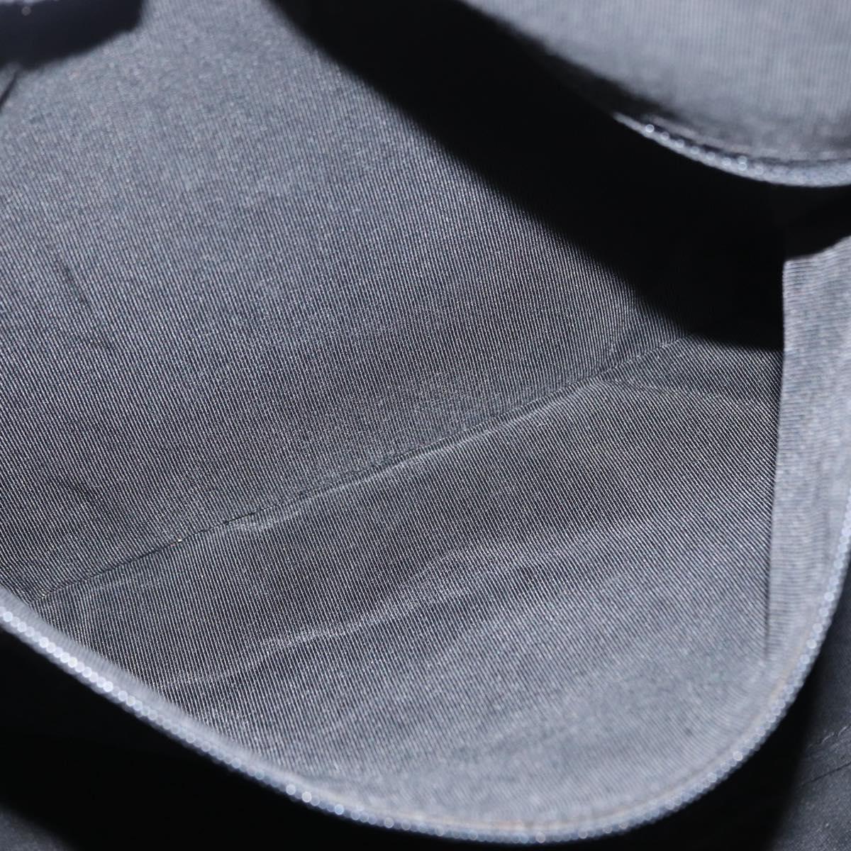 CHANEL Wild stitch Hand Bag Lamb Skin Black CC Auth BA8410