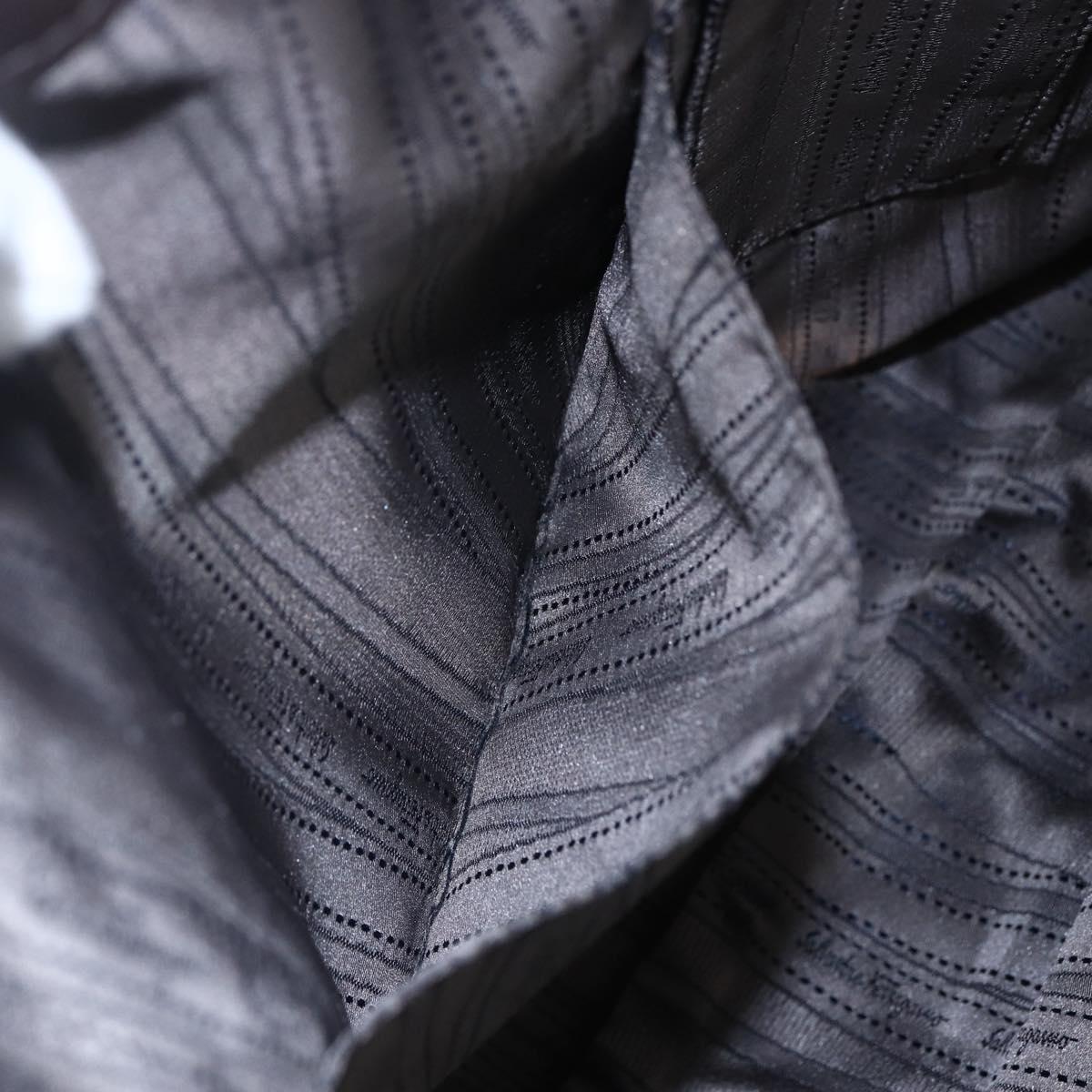 Salvatore Ferragamo Vala Shoulder Bag Suede Leather Brown Gold Auth BA8417