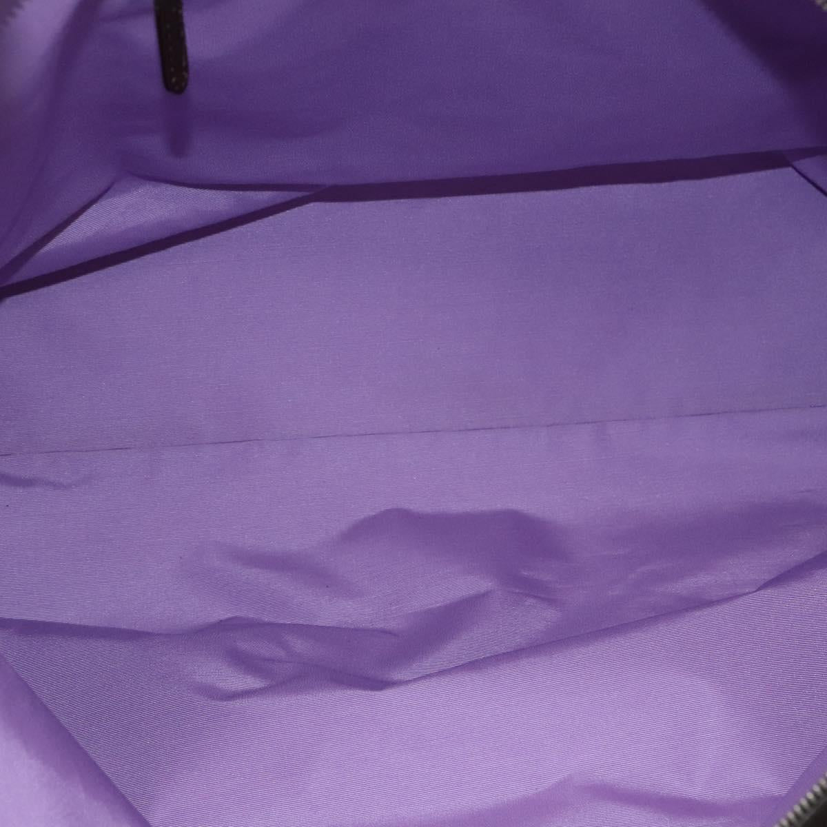 BVLGARI Logo Mania Tote Bag Canvas Beige Auth BA842