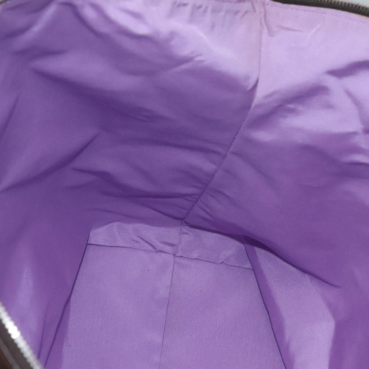 BVLGARI Logo Mania Tote Bag Canvas Beige Auth BA842